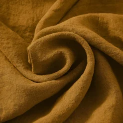 Coussin Et Housse|EMINZA Coussin carré lin lavé (45 cm) Louise Caramel