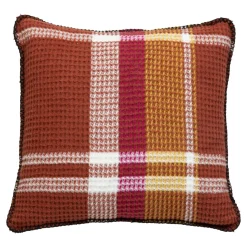 Coussin Et Housse|Atmosphera, cru017dateur d'intu017drieur Coussin carré nid d'abeille (45 x 45 cm) Owen Terracotta