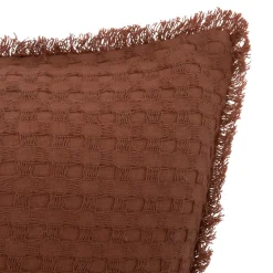 Coussin Et Housse|ATMOSPHERA Coussin carré nid d'abeille (45 x 45 cm) Widdy Terracotta