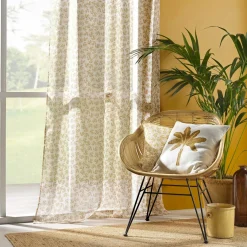 Coussin Et Housse|DOUCEUR D'INTERIEUR Coussin carré pompons (45 x 45 cm) Théa Marron