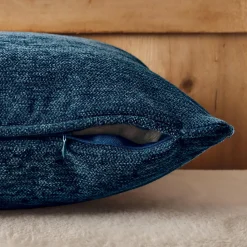 Coussin Et Housse|EMINZA Coussin carré tissé (45 x 45 cm) Magnus Bleu nuit