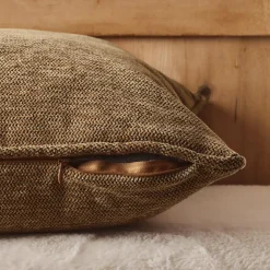 Coussin Et Housse|EMINZA Coussin carré tissé (45 x 45 cm) Magnus Camel