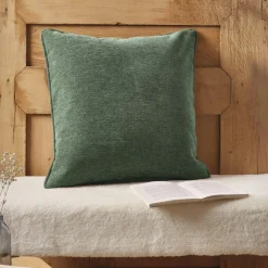 Coussin Et Housse|EMINZA Coussin carré tissé (45 x 45 cm) Magnus Vert romarin