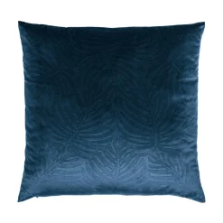Coussin Et Housse|EMINZA Coussin carré velours (60 x 60 cm) Fern Bleu marine