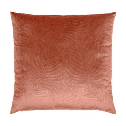 Coussin Et Housse|EMINZA Coussin carré velours (60 x 60 cm) Fern Terracotta