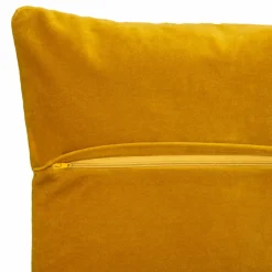 Coussin Et Housse|ATMOSPHERA Coussin carré velours (40 x 40 cm) Dolce Jaune ocre