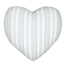 Coussin Et Housse|STOF Coussin cœur coton (45 x 45 cm) Joséphine Ecru