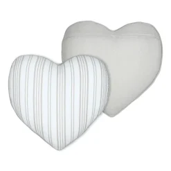 Coussin Et Housse|STOF Coussin cœur coton (45 x 45 cm) Joséphine Ecru