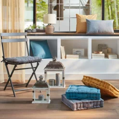 Galette De Chaise|ATMOSPHERA Coussin de chaise carré (38 x 38 cm) Otto Jaune ocre