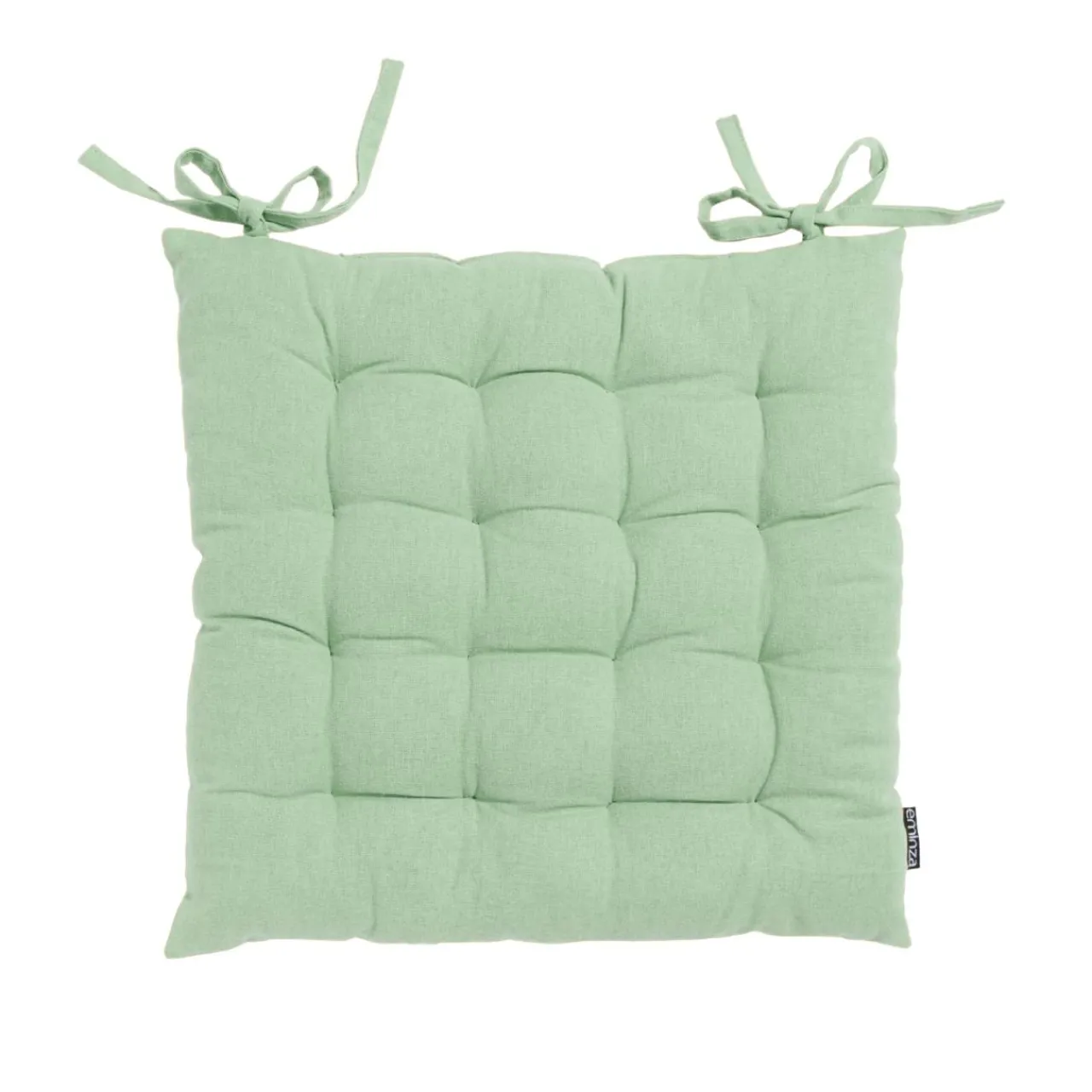 Galette De Chaise|EMINZA Coussin de chaise carré coton (40 x 40 cm) Pixel Vert menthe