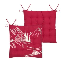 Galette De Chaise|STOF Coussin de chaise carré coton (38x38 cm) Villard Bordeaux