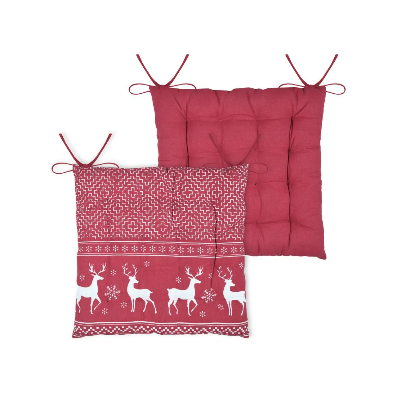 Galette De Chaise|STOF Coussin de chaise carré coton (40 x 40 cm) Arbin Rouge