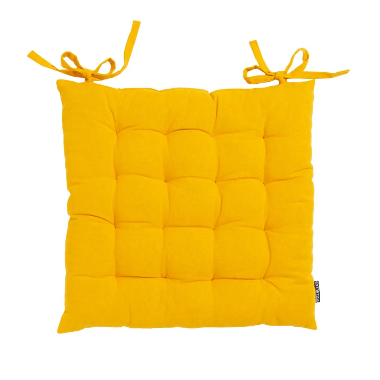 Galette De Chaise|EMINZA Coussin de chaise carré coton (40 x 40 cm) Pixel Jaune moutarde