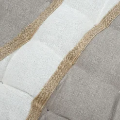 Galette De Chaise|STOF Coussin de chaise carré coton (38 x 38 cm) Blokken Ecru