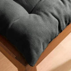 Galette De Chaise|EMINZA Coussin de chaise carré coton (40 x 40 cm) Pixel Gris Anthracite