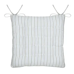 Galette De Chaise|STOF Coussin de chaise carré coton (38 x 38 cm) Joséphine Gris