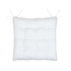 Galette De Chaise|STOF Coussin de chaise carré fausse fourrure (40 x 40 cm) Asgard Blanc