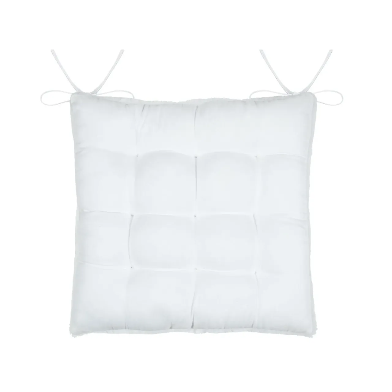 Galette De Chaise|STOF Coussin de chaise carré fausse fourrure (40 x 40 cm) Asgard Blanc