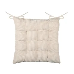 Galette De Chaise|STOF Coussin de chaise carré velours (38 x 38 cm) Dandy Beige