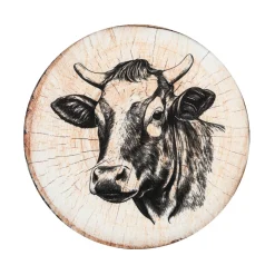 Galette De Chaise|STOF Coussin de chaise rond (38 x 38 cm) Sallanches Marron