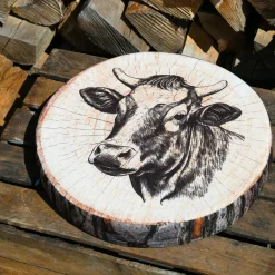 Galette De Chaise|STOF Coussin de chaise rond (38 x 38 cm) Sallanches Marron