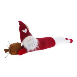 Plaid, Coussin Et Tapis De Noël|KOOPMAN Coussin de Noël bas de porte (82 x 20 cm) Lutin pantalon Blanc Rouge