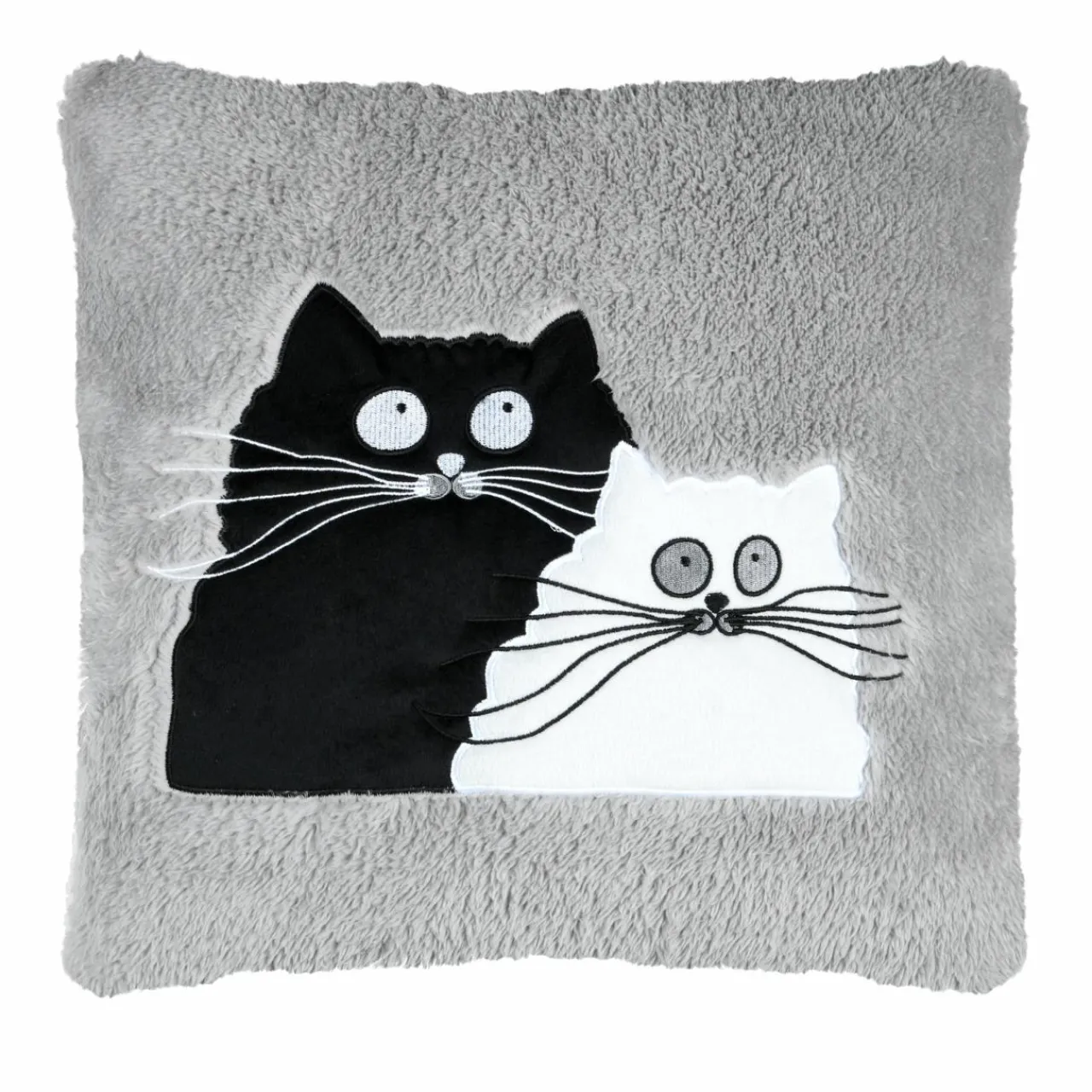 Coussin Et Housse|STOF Coussin de Noël carré (45 cm) Douillet Gris