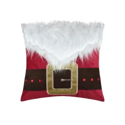 Plaid, Coussin Et Tapis De Noël|STOF Coussin de Noël carré velours (40 x 40 cm) Edgard Multicolore Rouge