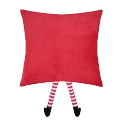 Plaid, Coussin Et Tapis De Noël|STOF Coussin de Noël carré velours (45 x 45 cm) Edgard Renne Caramel Rouge