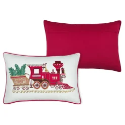 Plaid, Coussin Et Tapis De Noël|STOF Coussin de Noël rectangulaire (35 x 55 cm) Gifted Rouge