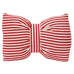 Plaid, Coussin Et Tapis De Noël|KAEMINGK Coussin de Noël rectangulaire (60 x 40 cm) Nœud Rouge