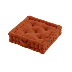 Coussin De Sol|EMINZA Coussin de sol coton (40 x 40 cm) Pixel Terracotta