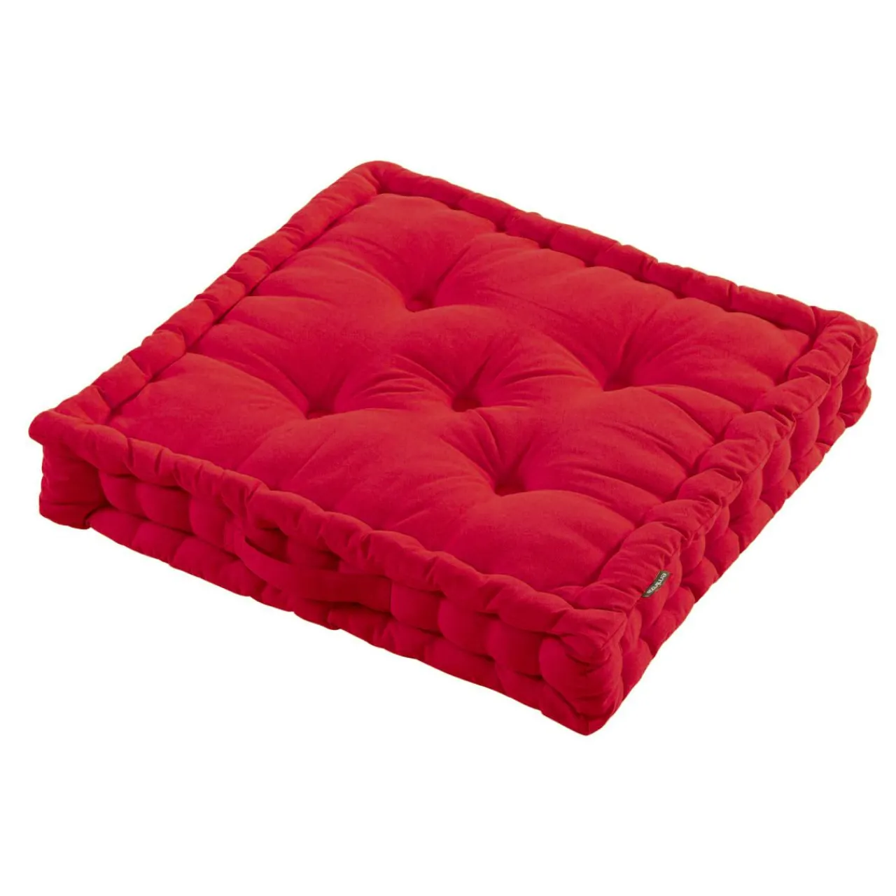 Coussin De Sol|EMINZA Coussin de sol coton (60 x 60 cm) Pixel Rouge