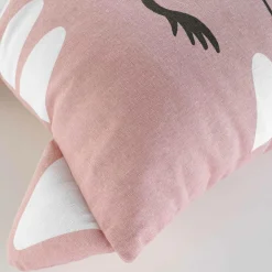 Coussin Et Plaid Enfant|Coussin Et Plaid Enfant|douceur d'intu017drieur Coussin enfant carré (40 x 40 cm) Chatchat Rose