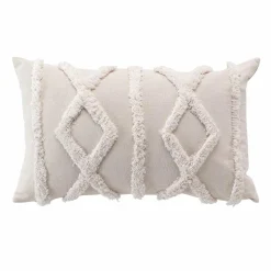 Coussin Et Housse|DOUCEUR D'INTERIEUR Coussin rectangulaire (30 x 50 cm) Safira Ecru