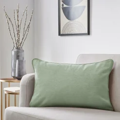 Coussin Et Housse|EMINZA Coussin Rectangulaire (40 x 60 cm) Minuit Vert kaki