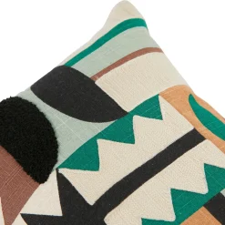 Coussin Et Housse|Atmosphera, cru017dateur d'intu017drieur Coussin rectangulaire brodé (30 x 50 cm) Mala Multicolore