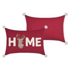 Coussin Et Housse|STOF Coussin rectangulaire coton (35 x 50 cm) Finna Rouge