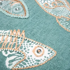 Coussin Et Housse|STOF Coussin rectangulaire coton (35 x 50 cm) Barbade Vert céladon