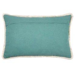 Coussin Et Housse|STOF Coussin rectangulaire coton (35 x 50 cm) Barbade Vert céladon