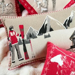 Coussin Et Housse|STOF Coussin rectangulaire coton (35 x 60 cm) Villard Multicolore