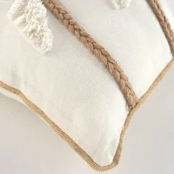 Coussin Et Housse|douceur d'intu017drieur Coussin rectangulaire coton (30 x 50 cm) Sahara Ecru