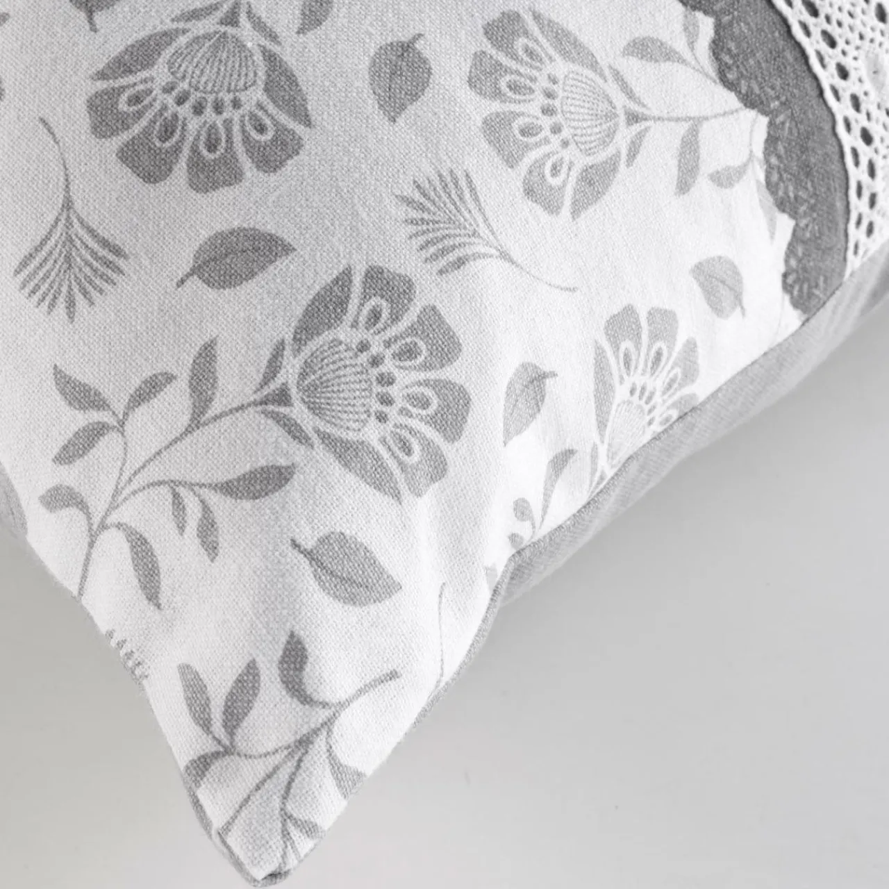 Coussin Et Housse|douceur d'intu017drieur Coussin rectangulaire coton (40 x 60 cm) Flavie Gris