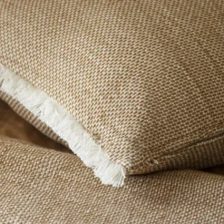 Coussin Et Housse|EMINZA Coussin rectangulaire coton texturé (50 x 80 cm) Jamy Marron