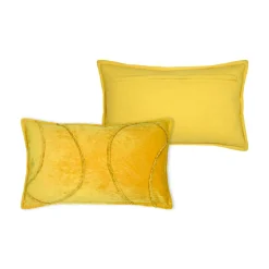 Coussin Et Housse|STOF Coussin rectangulaire coton (30 x 50 cm) Blokken Jaune moutarde
