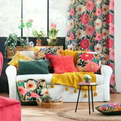 Coussin Et Housse|STOF Coussin rectangulaire coton (30 x 50 cm) Betty Multicolore