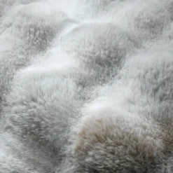 Coussin Et Housse|STOF Coussin rectangulaire fausse fourrure (50 x 80 cm) Nebraska perle Gris
