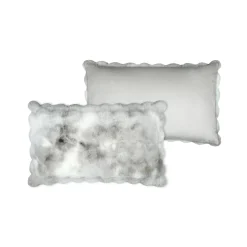 Coussin Et Housse|STOF Coussin rectangulaire fausse fourrure (50 x 80 cm) Nebraska perle Gris