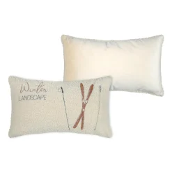 Coussin Et Housse|STOF Coussin rectangulaire fausse fourrure (30 x 50 cm) Wildforest Ecru
