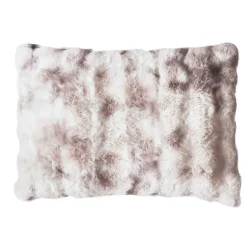 Coussin Et Housse|EMINZA Coussin rectangulaire fausse fourrure (50 x 80 cm) Toronto Taupe